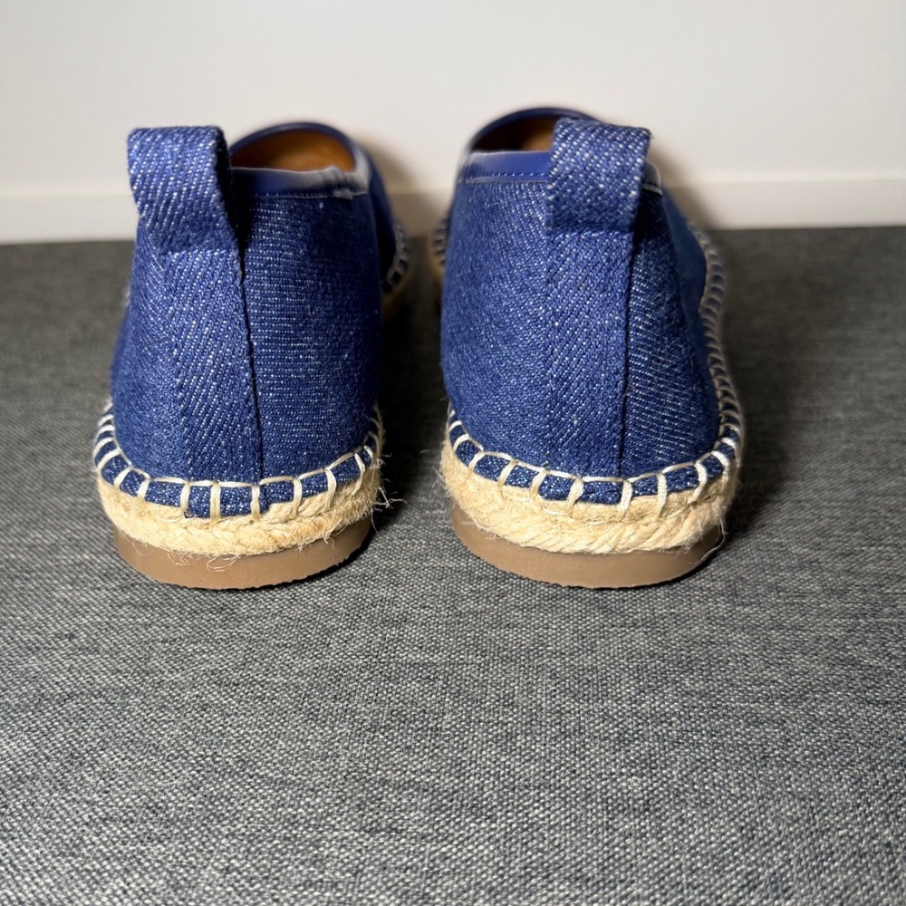 ANA A New Approach Blue Denim Espadrille Flats Shoes Womens 8.5 M - Picture 3 of 6